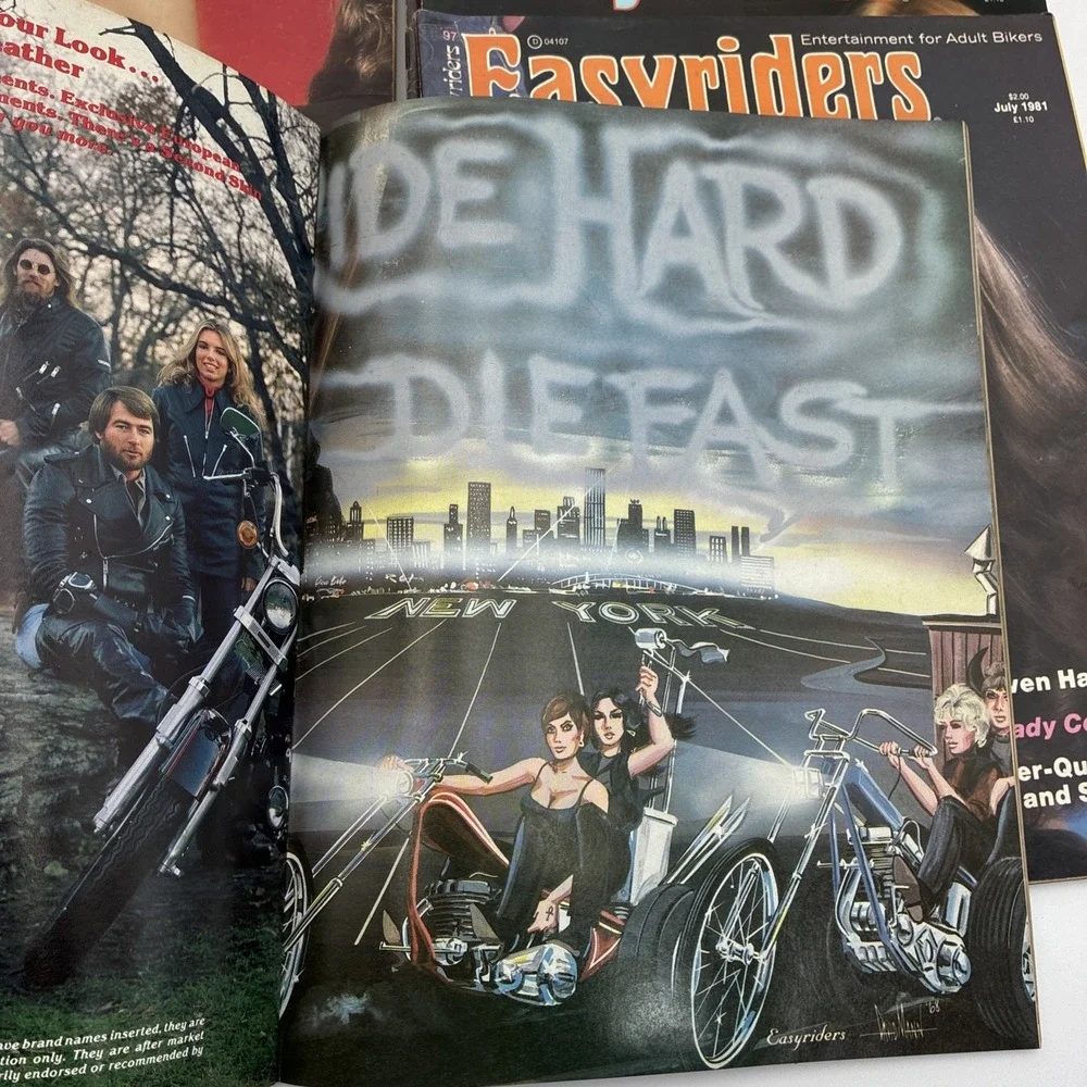1981 Easyriders Magazine Lot of 11 David Mann Biker Art Chopper Motorcycles